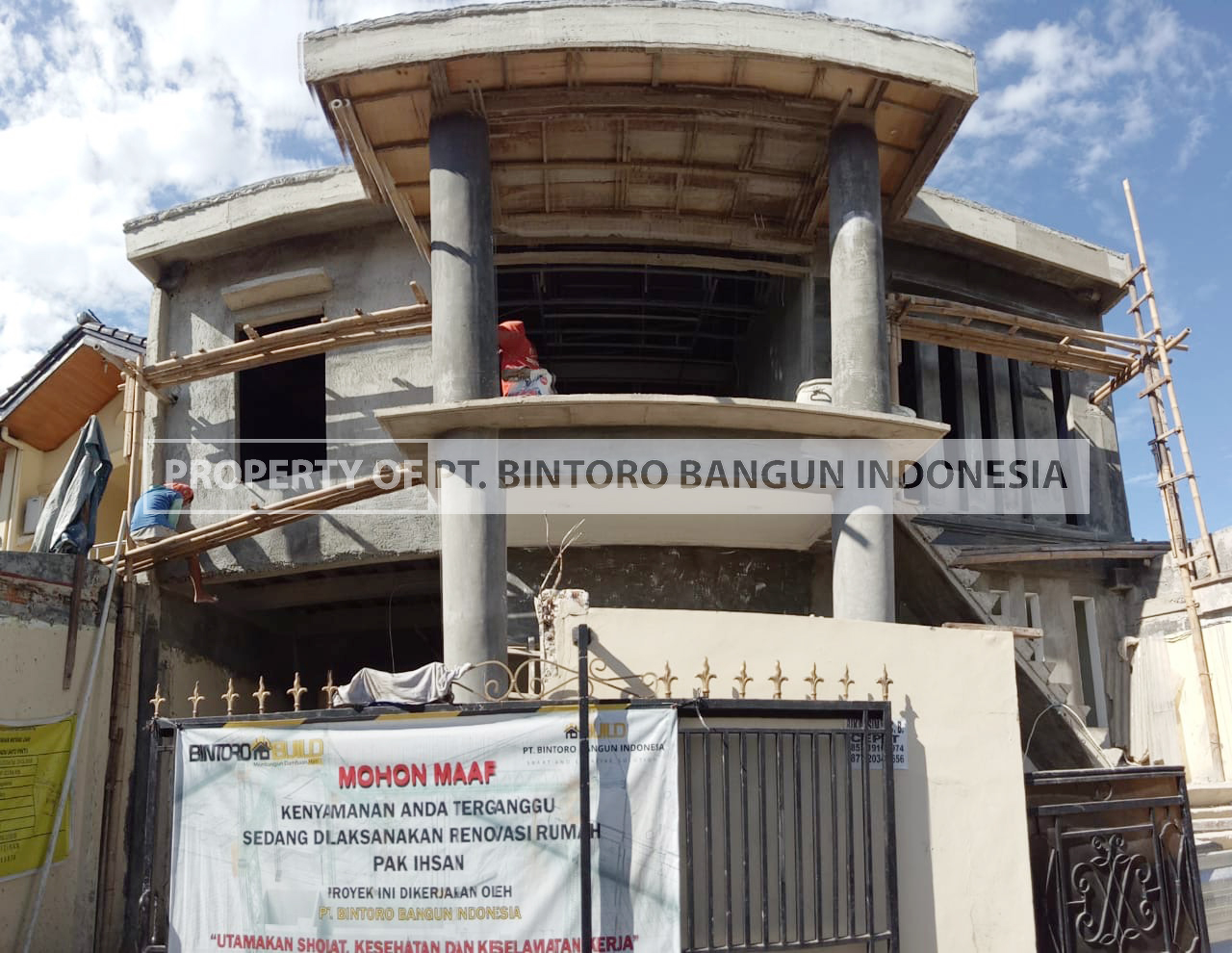 proses renovasi rumah