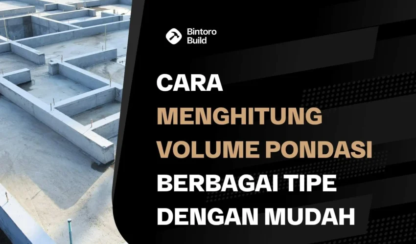 Menghitung Volume Pondasi