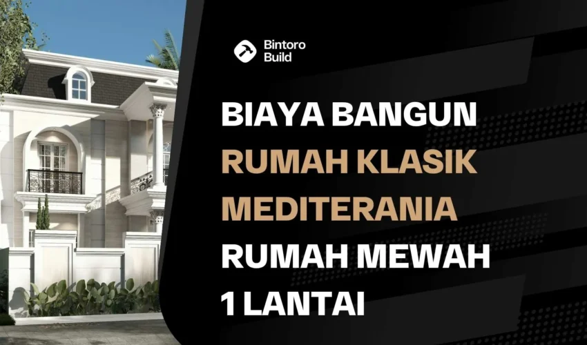 Klasik Mediterania Rumah Mewah 1 Lantai