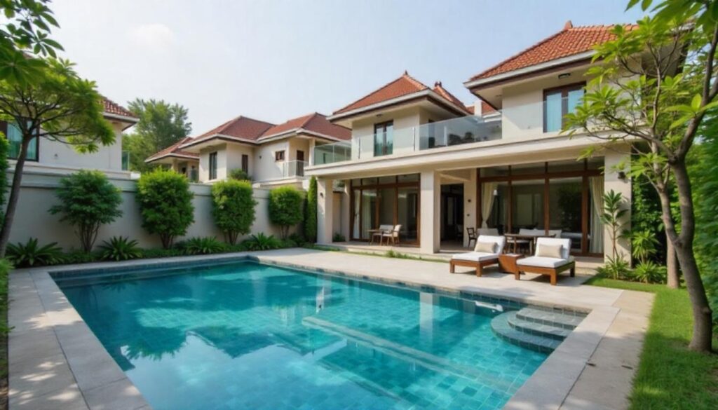 Rumah Mewah 2 Lantai Modern Dengan Kolam Renang