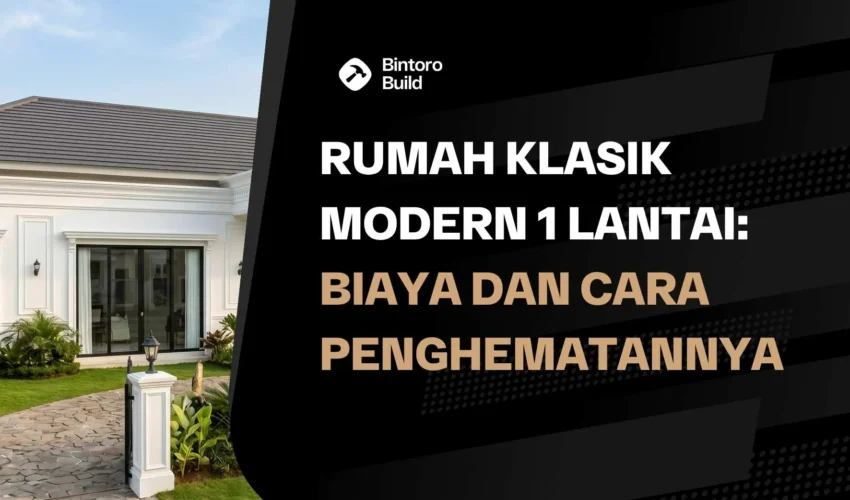 Rumah Klasik Modern 1 Lantai